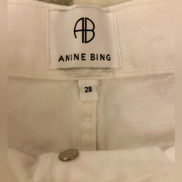 NWT Anine Bing Kit Short 28 White Denim Cutoffs - Picture 4 of 7